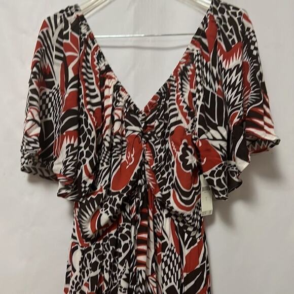 ANTHROPOLOGIE NWT TIERED MAXI BOHO DRESS SIZE L, 2X - Picture 5 of 9